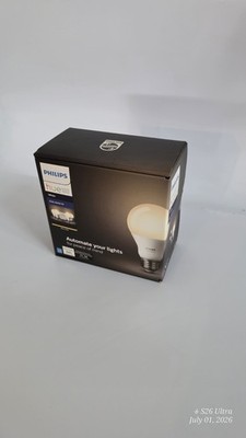 NEW Philips Hue White 4-Bulb Starter Kit E26 Smart LED Bridge 840LM Sealed A19