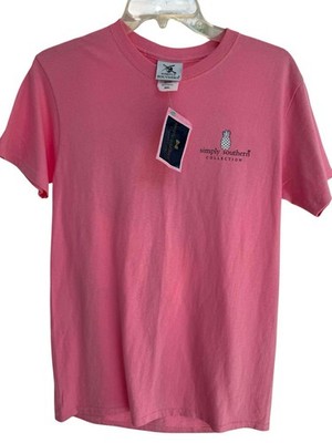 Simply Southern T-Shirt Womens Small S Bright Pink Elephant Soft Short Sleeve