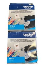 Genuine Brother SP01C Sublimation Ink Cartridge SP-1 Cyan Sept 2025 2 Pack New