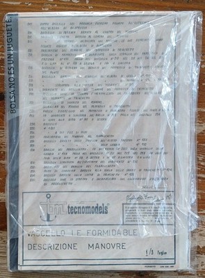 Tm tecnomodels D18 Bauplan Le Formidable 17/18 Jh. Mega Rarität