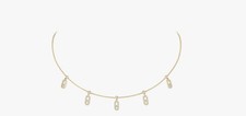 Messika Move Uno pave drop pendant choker Necklace (RRP £5,060) - £4,000