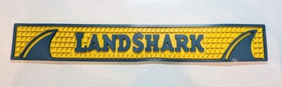 LandShark Lager Gummi Bar Matte Läufer Auslaufmatte Navy Blau Gelb 23,5 Zoll - Bild 1 von 4