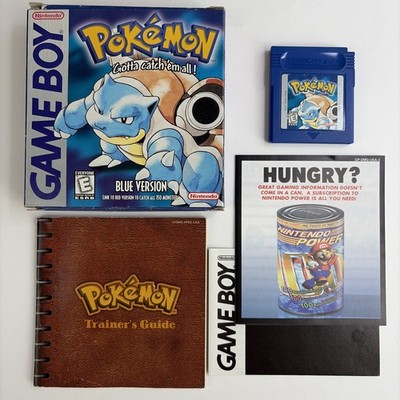 Pokemon Blue Version Complete Box Nintendo GameBoy Authentic CIB