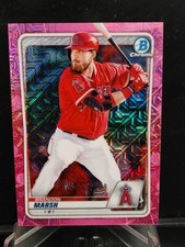 Brandon Marsh RC 2020 Bowman Chrome Pink Mojo #BCP-166 /199 - Los Angeles Angels