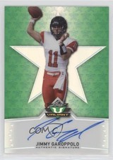 2014 Leaf Valiant Base Auto Green Jimmy Garoppolo #BA-JG1 Auto uk2