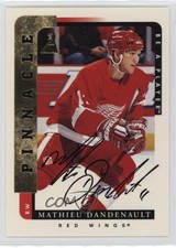 1996-97 Pinnacle Be A Player Auto Mathieu Dandenault #95 Auto 1oo3