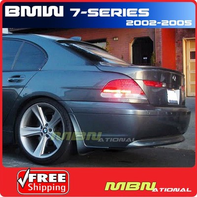 Trunk Spoiler For 2002-2009 BMW 7-Series E65 E66 Painted 475 BLACK SAPPHIRE