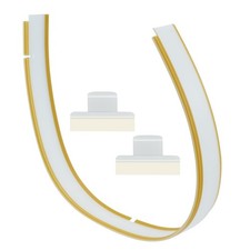 Dishwasher Bottom Door Seal Combo Kit, 154701001 809006501 Dishwasher Lower Gask