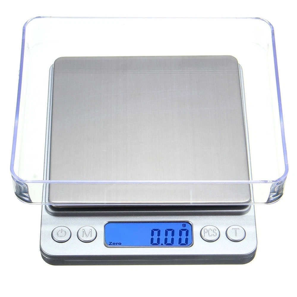 Bilancia di precisione Ulisem, 0,1 g - 3 kg, bilancia da cucina/bilancia tascabile/bilancia per