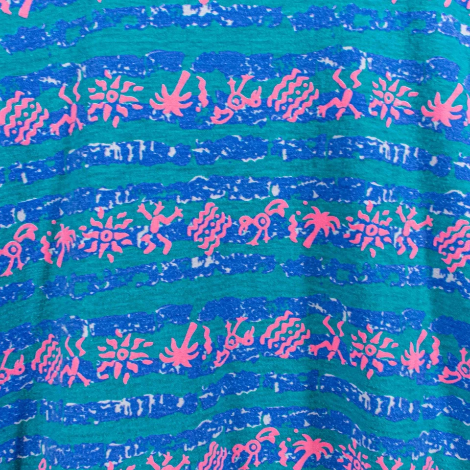 Футболка Lightning Bolt AOP в полоску для серфинга большая квадратная винтажная 80-е 90-е уличная одежда коньки - Изображение 4 из 4