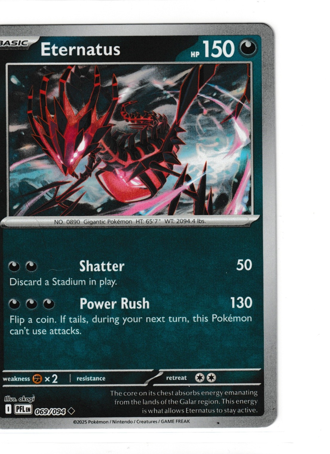 Eternatus Uncommon ME02: Phantasmal Flames 069/094 NM