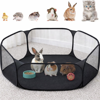Small Animal Playpen, Pop-Up Portable Play Yard for Guinea Pigs, Rabbits, Hamste