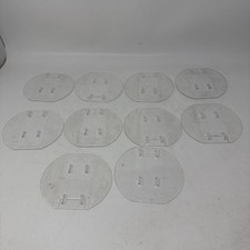 Lot Of 10 OEM Genuine Nintendo Wii Clear Base RVL-019 For Vertical Stand