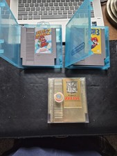 3 Nintendo NES Games Legend Of Zelda +Batt, Super Mario Bros 2 & 3 See Descripti