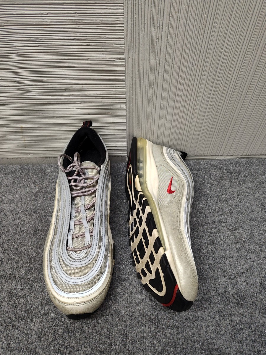 Nike Air Max 97 Men Athletic Sneaker 13 Metallic Silver Lace Up Low Top Training — product photo 6 of 16