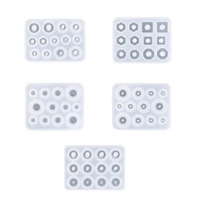 Multi Shape Silicone Bead Accessory Mold For DIY Crystal Resin Jewelry Making
