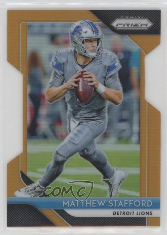 2018 Panini Prizm Orange Prizm 195/249 Matthew Stafford #133 8k4