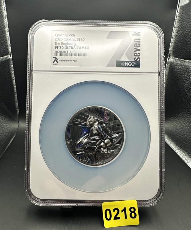 2023 Cook Is 3oz Silver Cyber Queen The Beginning NGC PF70 Ultra Cameo