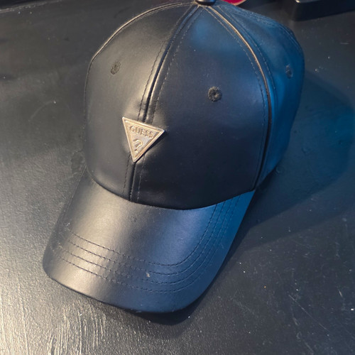 GUESS Black Solid Baseball Cap Adjustable One Size Unisex Adults Casual