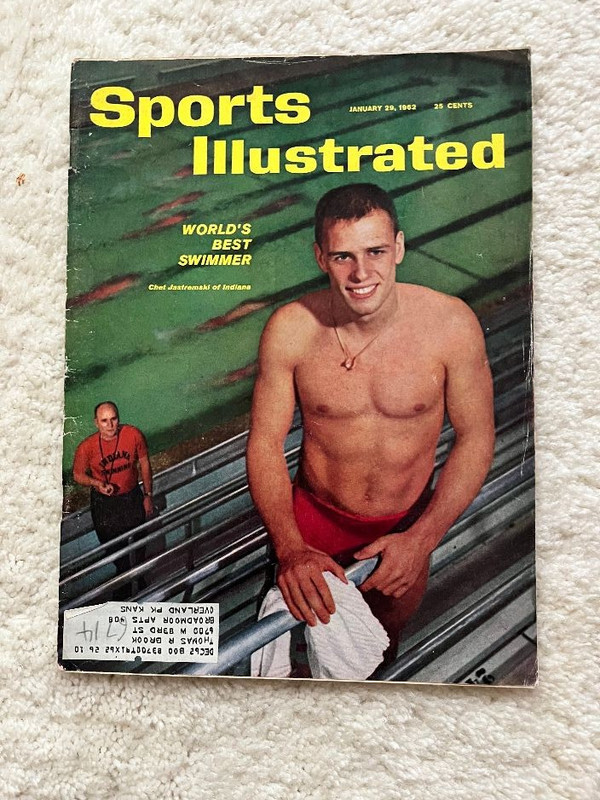Sports Illustrated Swimmer Chet Jastremski Indiana 1962 Americas Cup