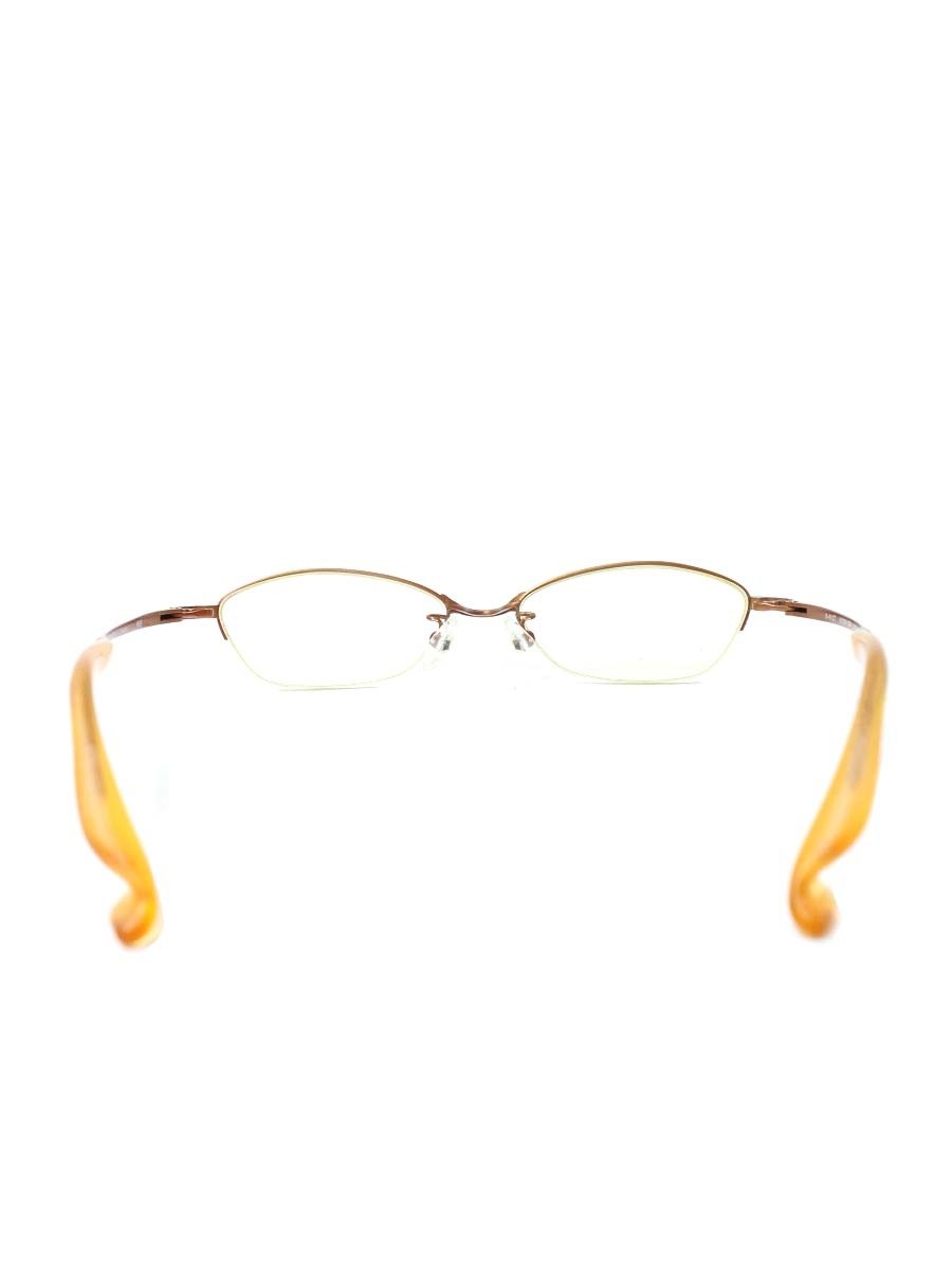 999.9 Ｓ-612T 999.9 Four Nines S-612T Glasses Orange Metal Frame Half Rim