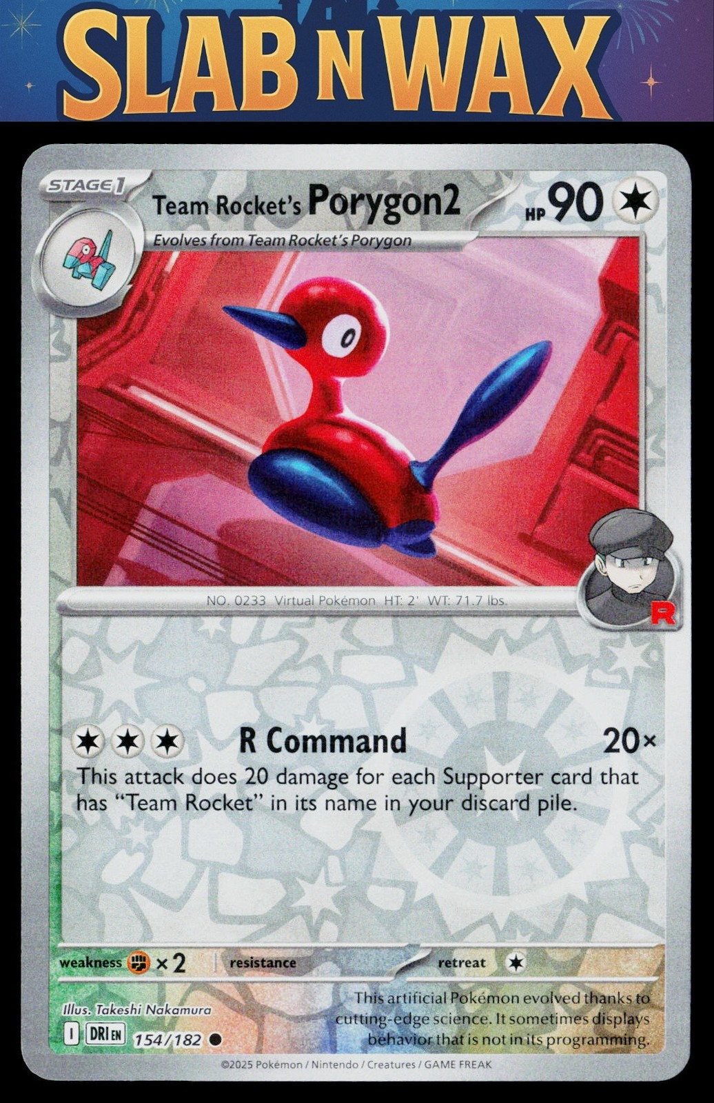 Pokemon tcg SV10: The Glory of Team Rocket Team Rocket's Porygon2 #082/098