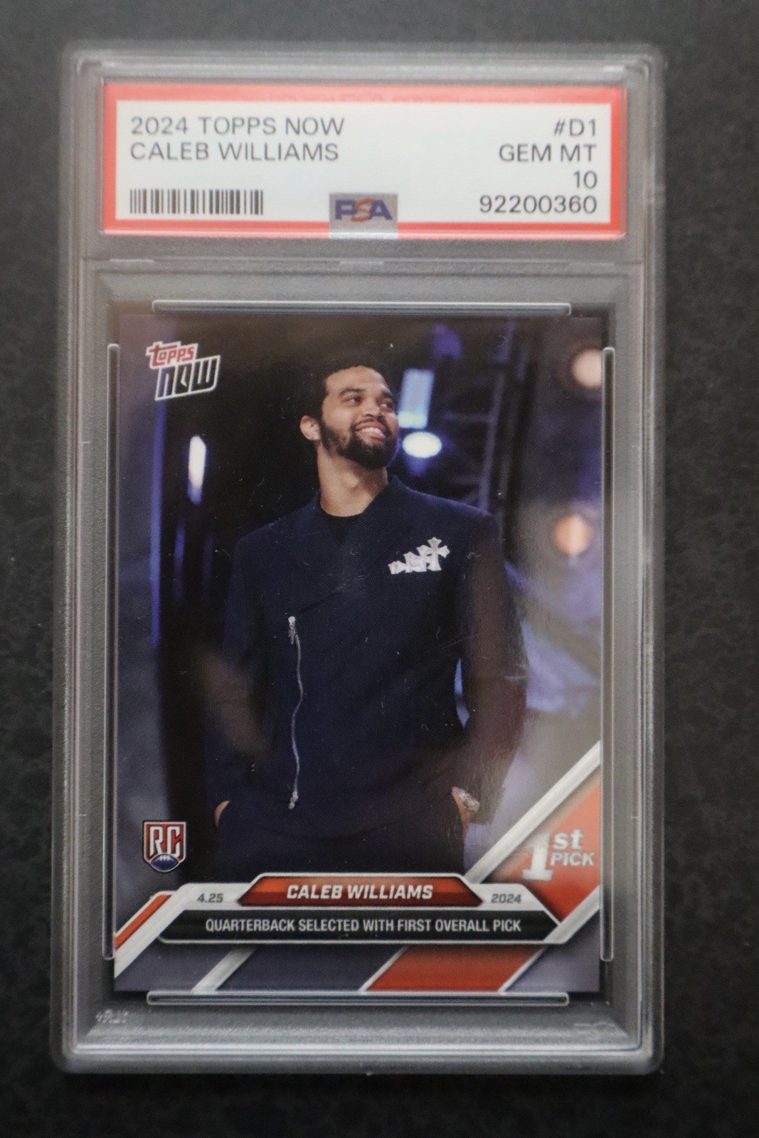 Caleb Williams Topps Now #D1 Base