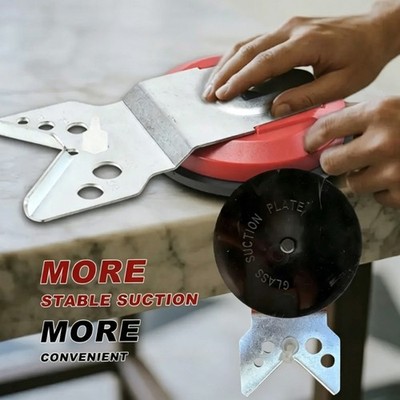 Stainless Steel Tile Glass Hole Maker with Nonslip Rubber Base Opening Locator