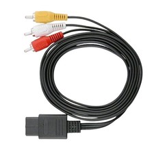 1Pc AV TV Audio Video Stereo Cable Cord For Nintendo 64 N64 SNES Gamecube 6FT