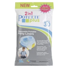 Kalencom Potette Plus Potty Seat Liners - Disposable, Leakproof for Travel