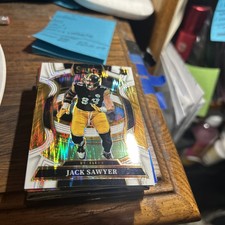 2025 Panini Select #53 Jack Sawyer White Prizm Shock # 087/799