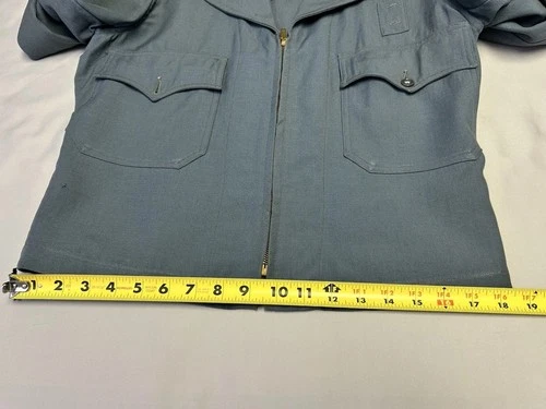 Vintage 50s Mens Taxi Bus Driver Uniform Jacket Workwear Zip Front  Maier-Lavaty image 14