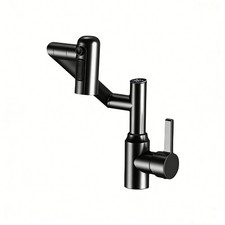 Stainless Steel Vanity Sink Faucet 1080 Swivel Digital Temperature 3 Water Modes
