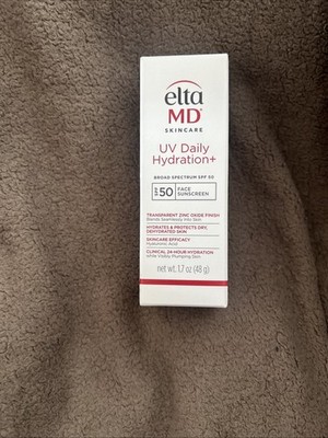Elta MD UV Daily Hydration + SPF 50 Facial Sunscreen-1.7 Oz Exp 04/28 New In Box