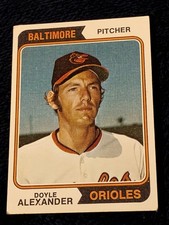 1974 Topps Baseball - #282 Doyle Alexander - Baltimore Orioles Poor Condition 