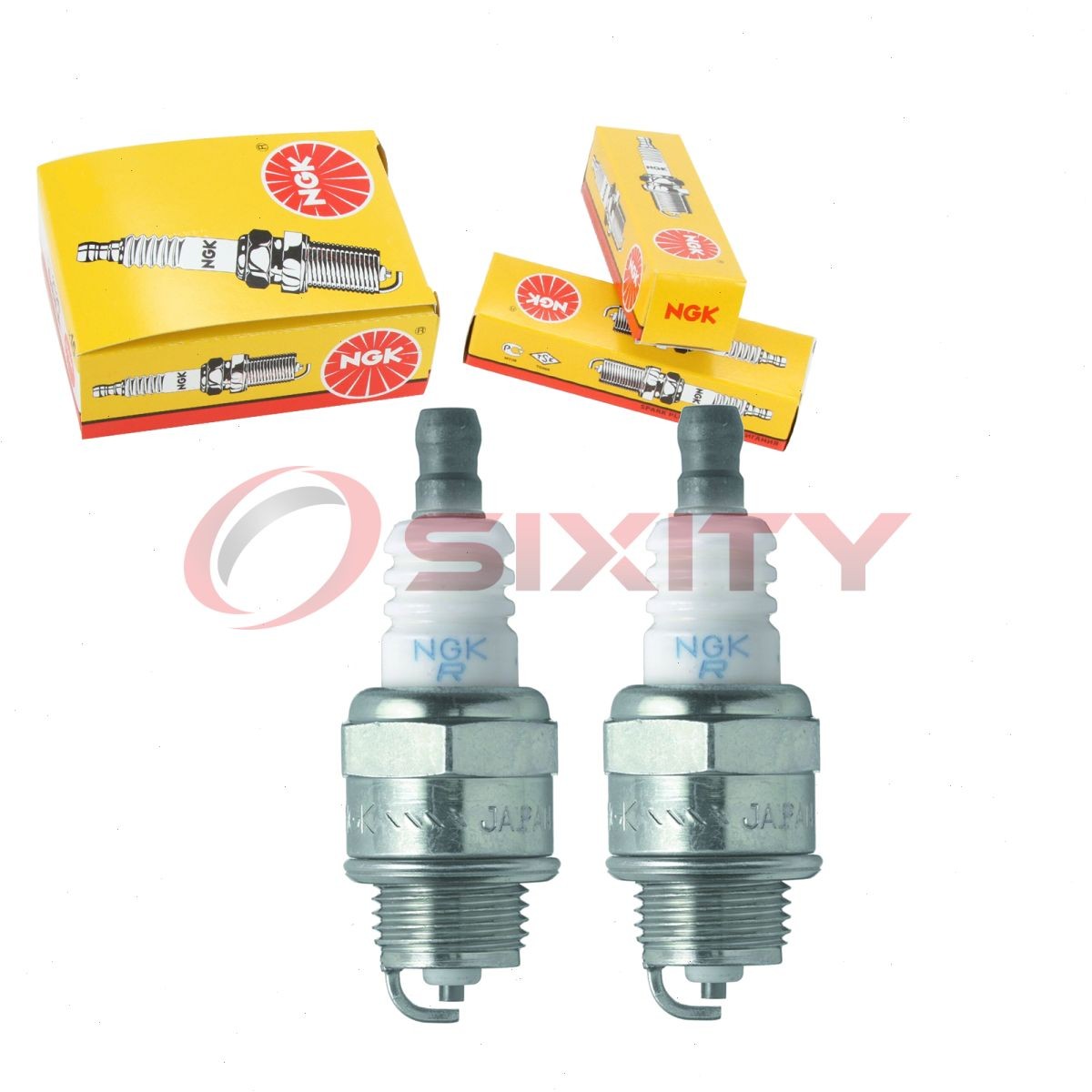 2 pc NGK 4972 BPMR6A SOLID Standard Spark Plugs for WSR8F W20MPU W20MPRU db