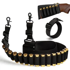 Shotgun Sling for 12 Gauge,15 Rounds Two Point Shotgun Ammo Sling with a 8 Ro...