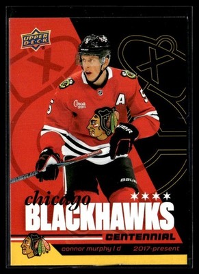 2025-26 Upper Deck Chicago Blackhawks Centennial Yellow Connor Murphy Chicago