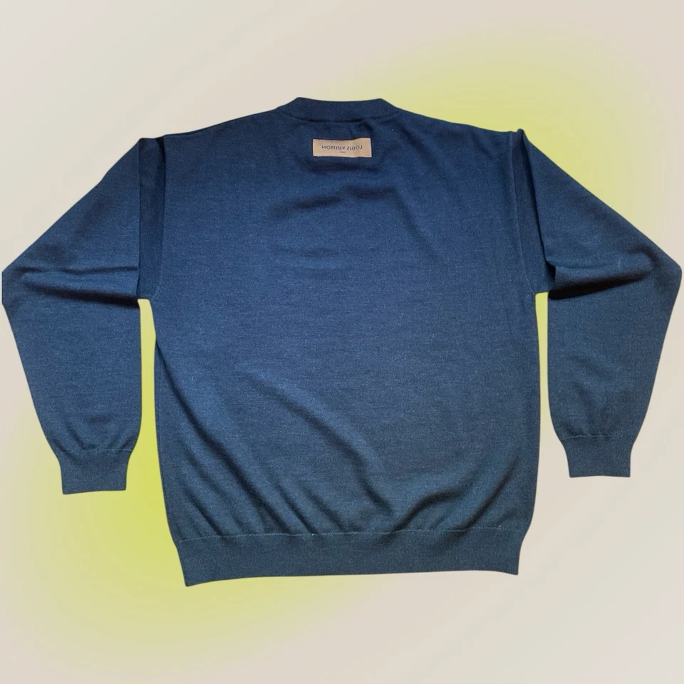 Louis Vuitton Uniformes Equipe Men’s Virgil Abloh Wool Sweater Charcoal Size L - Image 2 of 4