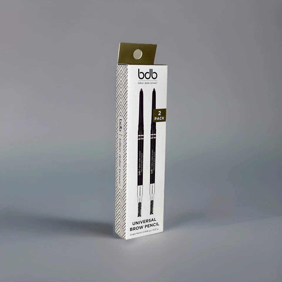 BDB BILLION DOLLAR BROWS UNIVERSAL EYEBROW PENCIL (DUO PACK) - NIB - Image 2 of 3
