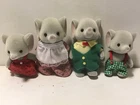 Calico Critters Ellwood's Elephant Family Lot of 4 Doll Sylvanian Families C1570