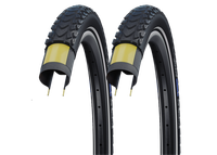 2X Schwalbe Marathon Mondial 37-622 Faltreifen Doubledefense 28X1.40 Mantel Bike