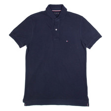 TOMMY HILFIGER Oversized Mens Polo Shirt Blue S