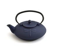 Berghoff Japanese-style Cast Iron Dragonfly Teapot, Dark Blue, 800 Ml. Brand Berghoff Japanese-style Cast Iron Dragonfly Teapot, Dark Blue, 800 Ml. Brand