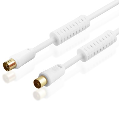 10m High Quality DVB-C Antennen-Kabel 75Ohm HD UHD Fernsehkabel 70dB geschirmt