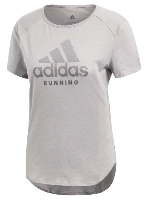 adidas Energy Running T Shirt Womens Small Climalite Response Soft Grey DJ3029