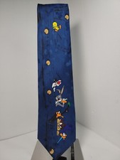 Vintage Looney Tunes Tie Bugs Bunny Daffy Duck Twenty Bird Road Runner Sylvester