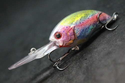 Señuelos de pesca crankbait 3 1/2 pulgadas 3/8 oz buzo profundo bamboleo ajustado realista HC733 - Imagen 29 de 75