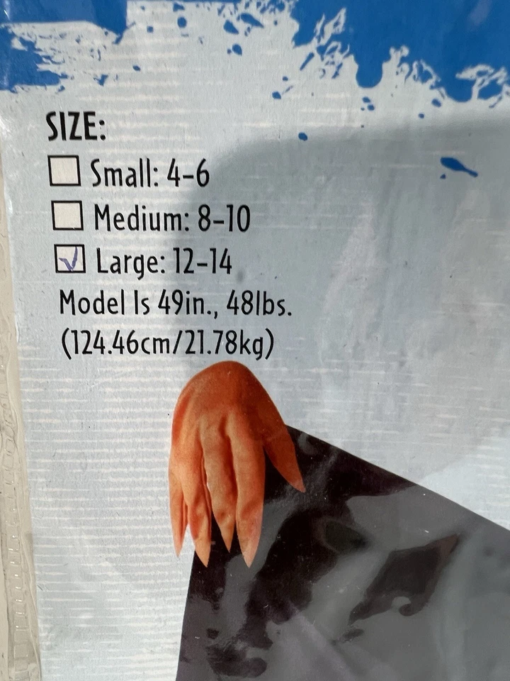 Pumpkin Slayer Kids Costume Size Large 12-14 - Image 3 of 4