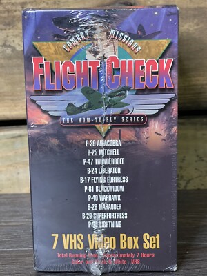 Combat Missions: Flight Check 7 vol VHS Box Set NEW FACTORY SEALED